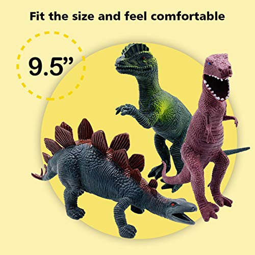 SYOSIN Dinosaur Figures Toy Realistic Educational Dinosaur Toys Set for Kids Children Set Birthday Present Party Supplies for 3 Years Old Up (10 Pack 6.5" to 11.5") - Thumbnail 4