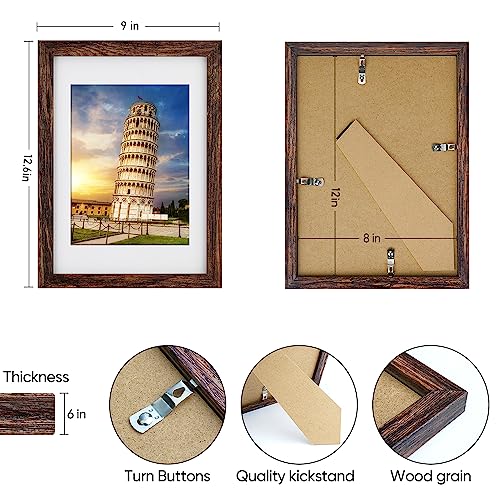 Nacial Set of 2 A4 Photo Frames, Home Décor A4 Picture Frames For Pictures/Photos/Posters, A4 Frame With Mount For A5 Photo - Image 4