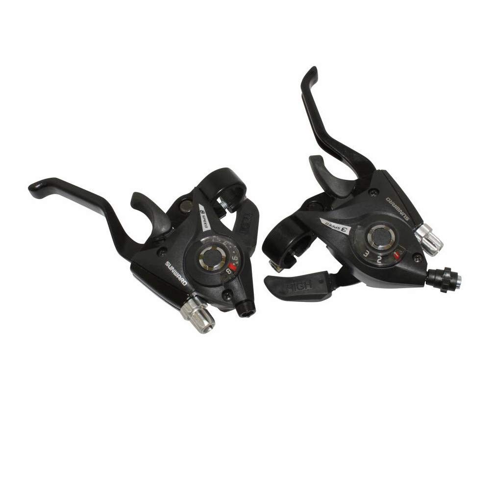 Levier/manette VTT 3x8v Noir Alu – Compatible Shimano – Neuf