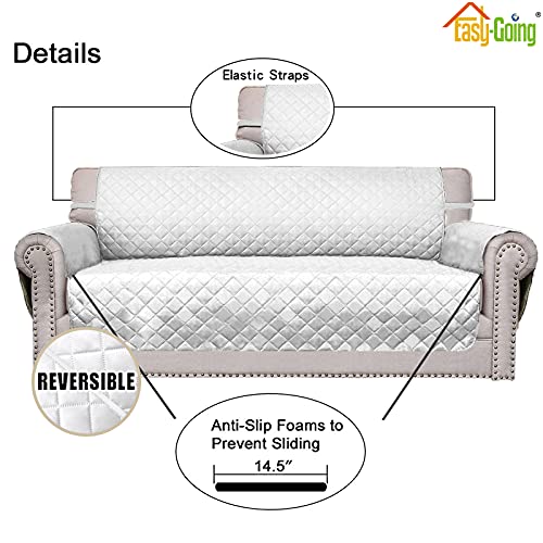 image for Easy-Going Reversible Couch Cover for 3 Cushion Couch Sofa Cover for D
