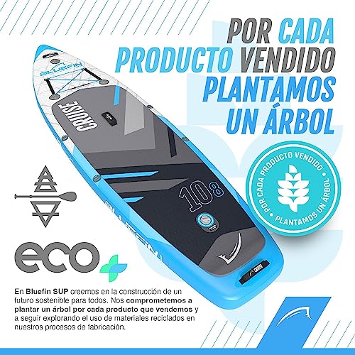 Juego de Tablas de Sup Bluefin Cruise | Tabla de Paddle Surf Hinchable | 6 Pulgadas de Espesor | Paleta de Fibra de Vidrio | Asiento de Kayak | Accesorios completos - imagen 3