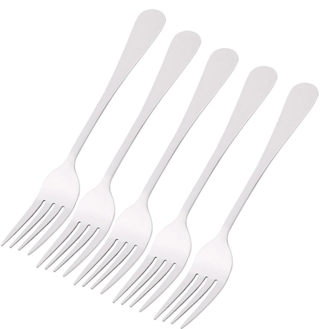 Uxcell Stainless Steel Forks — 6 Piece Set, 7 Inch Salad & Dinner Forks, Anti-Rust Tableware