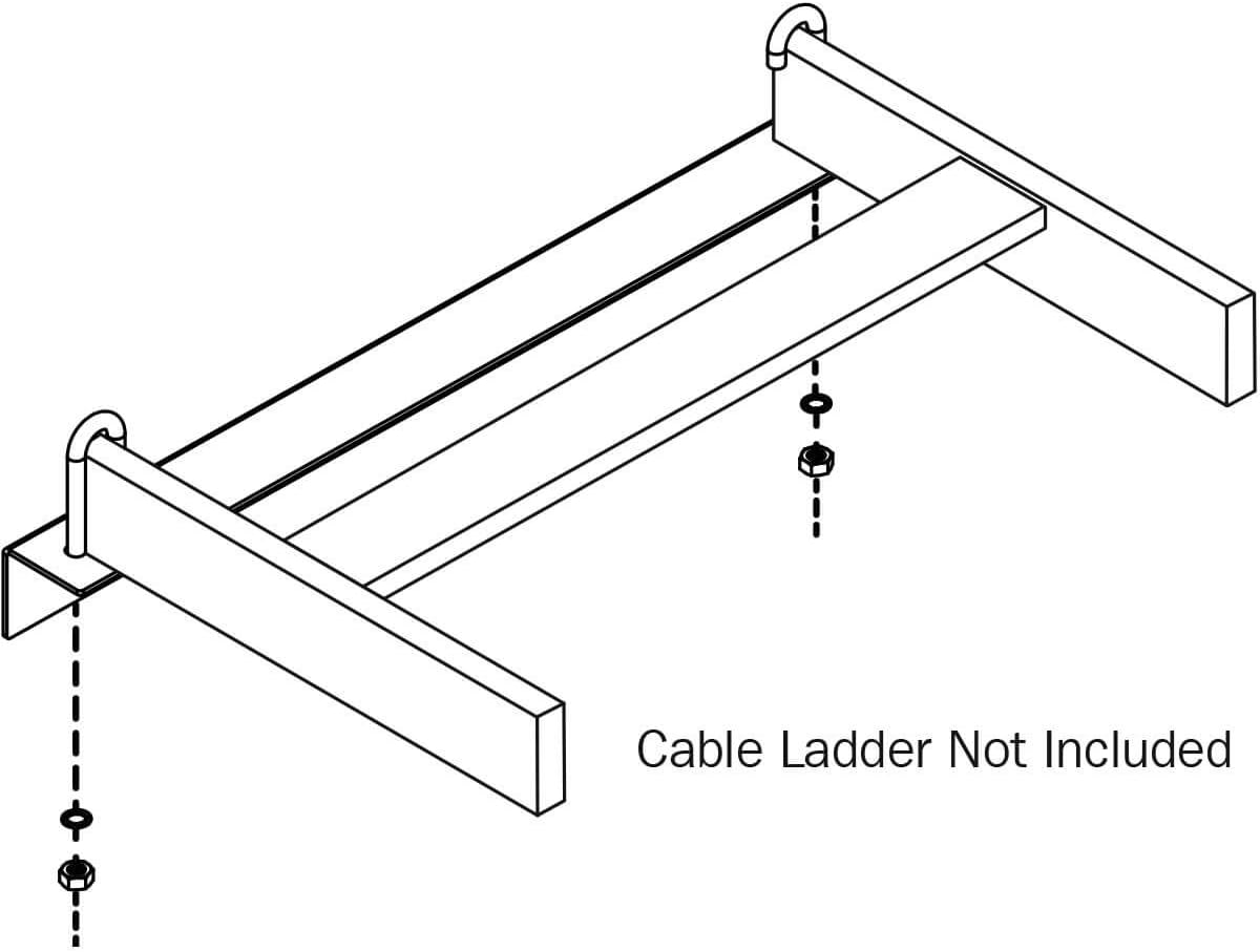 TRIPP LITE Wall Support Kit 18in Cable Runway Straight and 90-Degree (SRLWALLSPPT18)