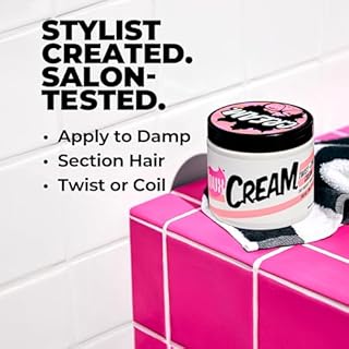 The Doux C.R.E.A.M. Twist & Curl Cream – Curl Defining Cream with Coconut & Avocado Oils for Curly Hair – Frizz Control & Long-Lasting Moisture for Twist Outs, Natural Styles, and Textured Hair Types