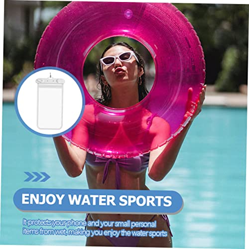 COLLBATH 2pcs Mobile Waterproof Bag Waterproof Wallet for Swimming Plastic Phone Holder Waterproof Water Case for Phone Beach Phone Case Waterproof Phone Protector Water Phone Pouch