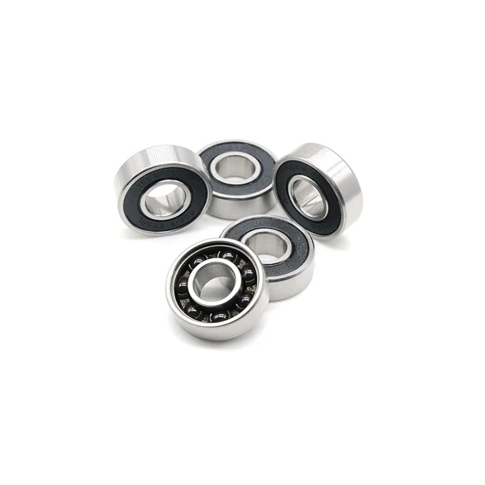 Rodamiento de bolas de cerámica híbrido de acero inoxidable S609 2RS CB ABEC-7 (9 x 24 x 7 mm) (4 unidades)