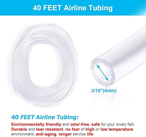 Miniatura 9 de DaToo Bomba de aire para acuario 18W 602 GPH 38Lmin 6 salidas Bombas de aire comerciales para peceras Sistemas hidropónicos Estanque