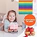 PETBSNVB Double Side 1 100 200 pop it, Chart Pop it, 200 Pop with Numbers, Square Popper for Elementary, Fidget Sensory Toy, Montessori Educational Gift for Kindergarten Classroom Kids 3 4 5 Year Old