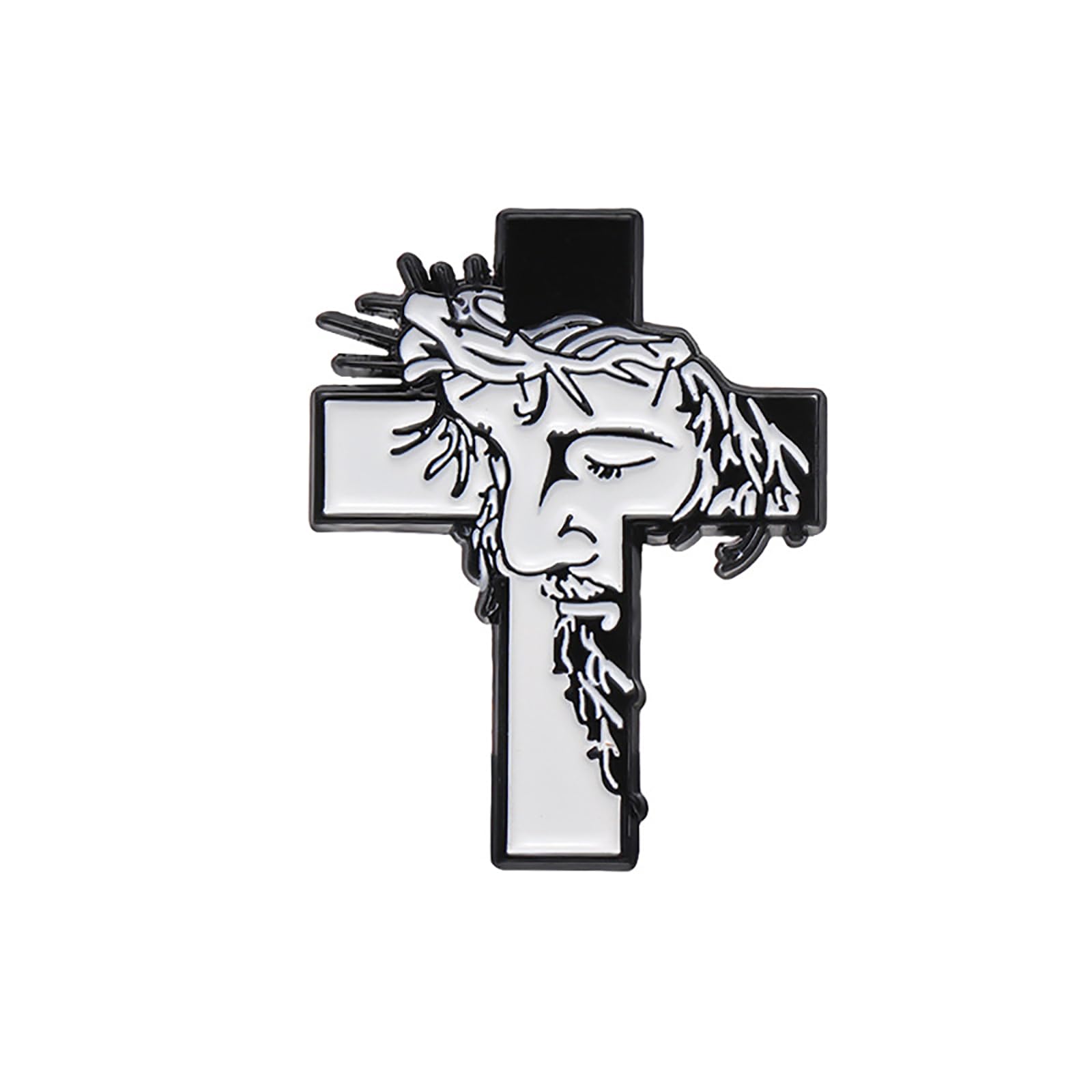 Muiltvoe Cross Enamel Pins Custom Christian Religion Belief Immortal Brooches Lapel Badge