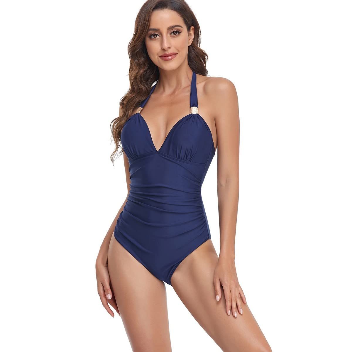 Women‘s Swimsuits One Piece Tankini Slimming V-neck Bikini Swimming Suits for Women