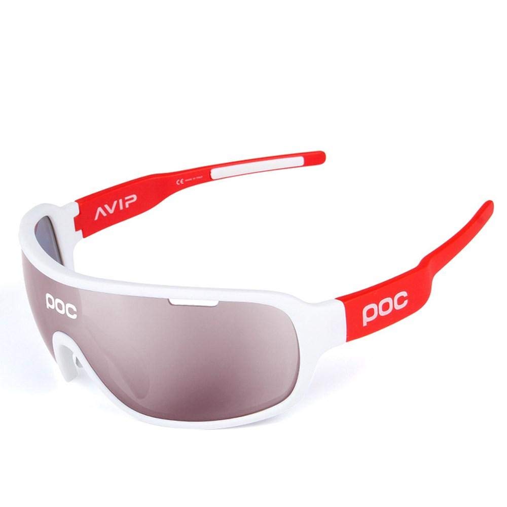 applemi Sports Cycling Glasses Polarized Sunglasses，Interchangeable lenses，UV 400 Protection，HD anti-fog Sports Sunglasses For Cycling, Fishing, Running, Driving, Golf-C