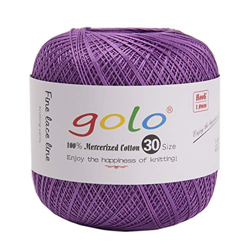 Image of golo Crochet Thread Size 30 Tatting Yarn Violet Yarn 553
