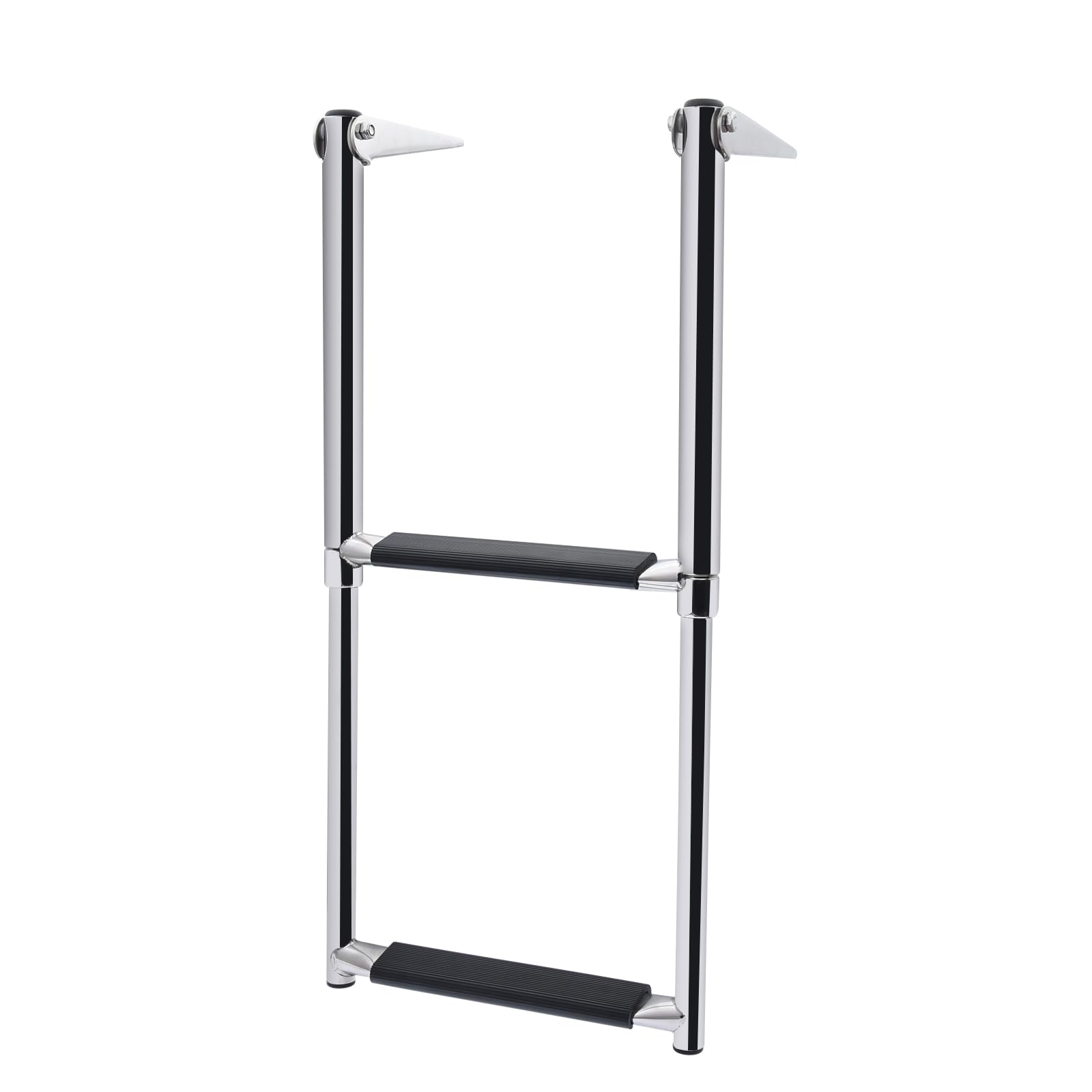 KAOLALI Escalera Telescópica para Barco Yate, Escalera de Barco Plegable de Acero Inoxidable(2 Escalones)