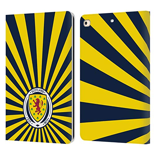 Coque Écosse Football Rayons Solaires pour iPad 9.7 finition cuir et découpes de précision