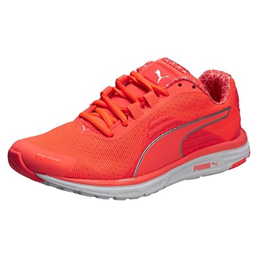 PUMA Faas 500 V4 Power Warm, Zapatillas de Running Mujer, Naranja-Orange (Fiery Coral-Silver Metallic), 37 EU