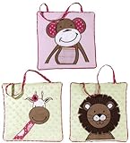 Pink and Green Jungle Friends Wall Hanging Accessories by Sweet Jojo Designs