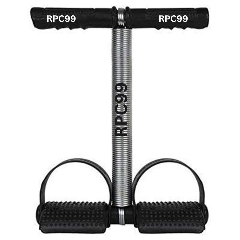 RPC99® Tummy Trimmer Single Spring Ab Exerciser Fat Burner for Men & Women Ab Exerciser (Black)
