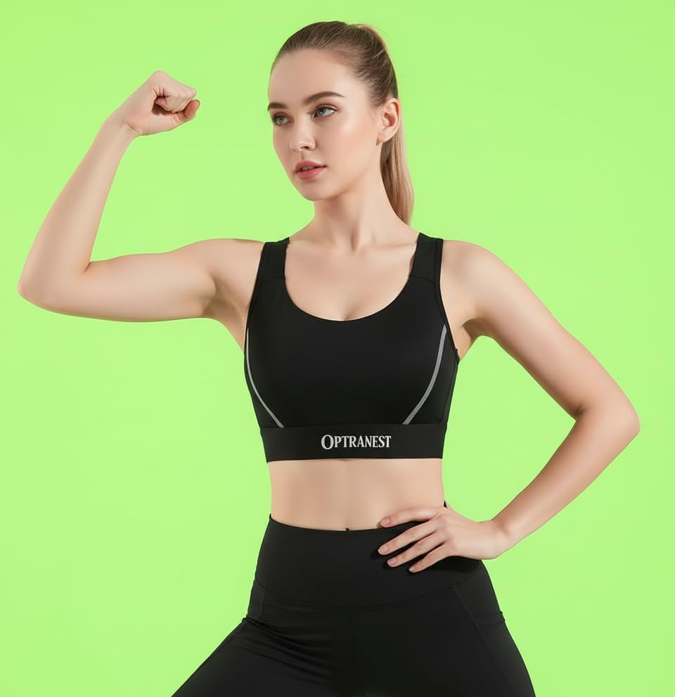 Women High Impact Seamless Sports Bra – Push-Up Back Design Yoga Workout Gym Running Support Bra - Image 5