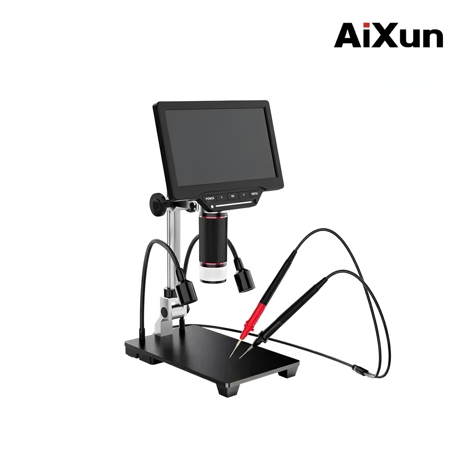 AIXUN DM23 Elektronisches Digitalmikroskop mit Multimeter-Messung, 25,4 cm (10 Zoll), großes Display, für BGA-Lötwerkzeug