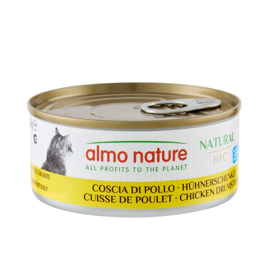 Almo Nature - HFC Natural avec Cuisse de Poulet - Nourriture Humide pour Chat Adulte: 24 boîtes de 150g