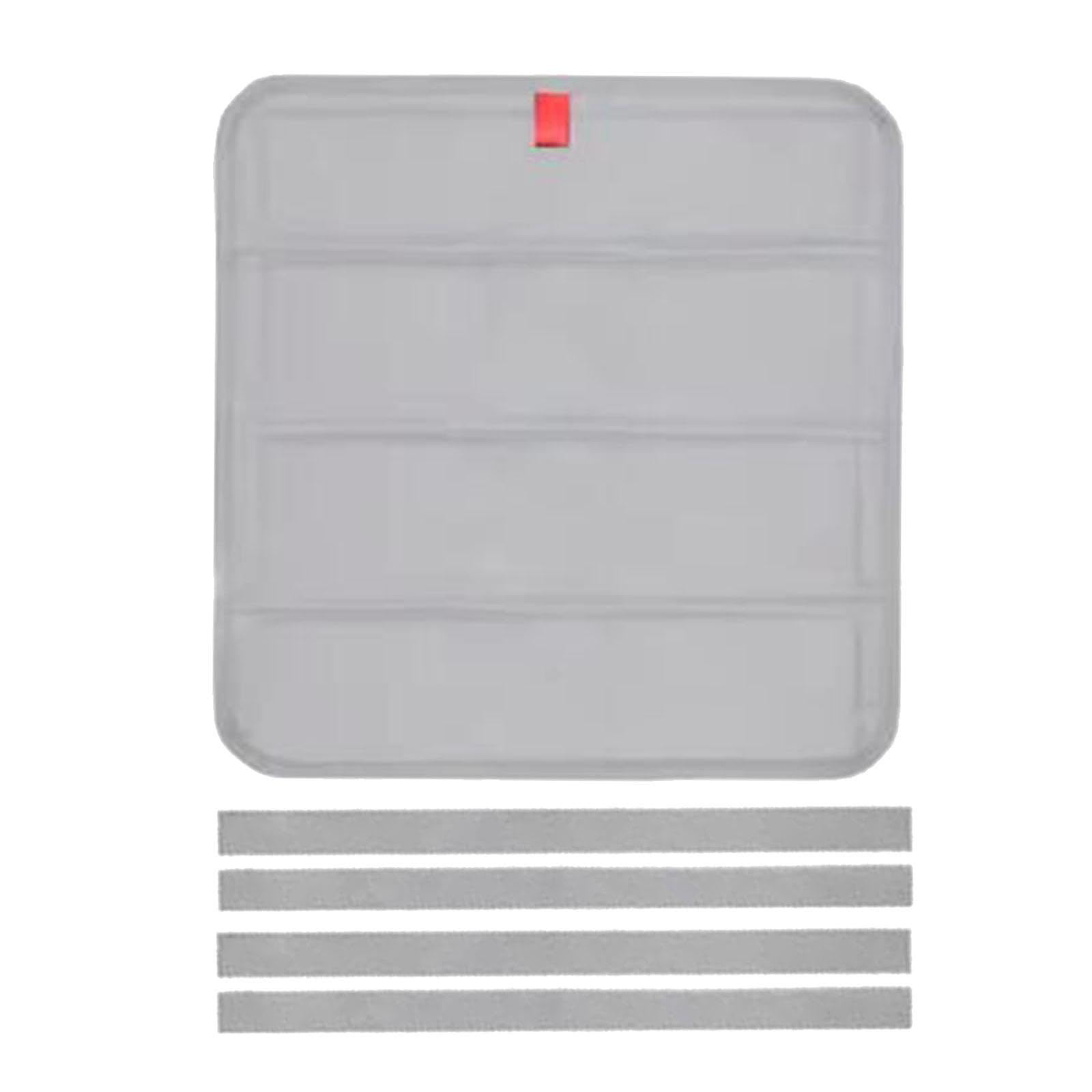 Cubierta para Claraboya de Autocaravana Cortina Térmica Parasol Plegable Y Cubierta de Ventana de Tela Oxford Duradera Adecuado para Uso en Exteriores, Gris