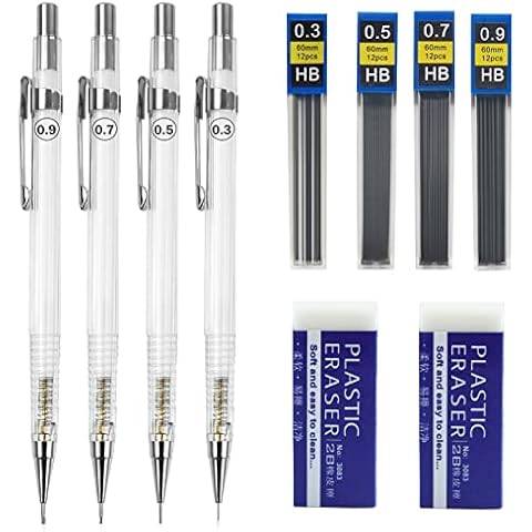 Zngou 10Pcs Mechanical Pencil Set Cover