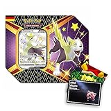 1 holografische Pokémon V Karte, 5 Boosterpacks, 1 Code-Karte + 1 exklusive Gratis Grußkarte