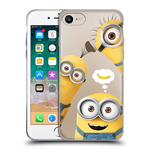 Head Case Designs sous Licence Officielle Despicable Me Banana Minions Amusant Coque en Gel Doux Compatible avec Apple iPhone 7/8 / SE 2020 & 2022