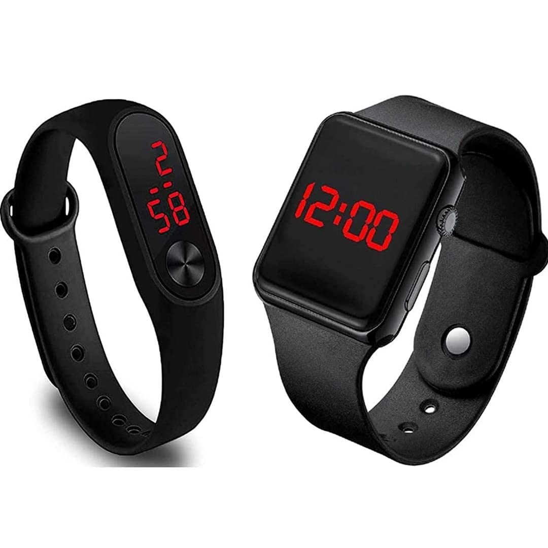 RICHBRO New Kids Digital Date and Time Black Dial Led Watch for Boys and Girls| Pack of 2 (B0B63Y23PP) Amazon Price History, Amazon Price Tracker