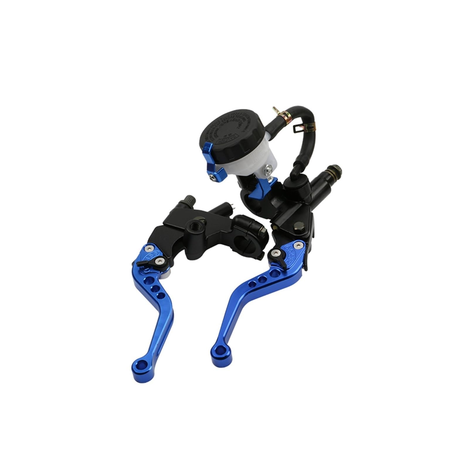 Hxjthbvcf Blue Motorcyle Universal 7/8" 22Mm Cnc Aluminum Motorcycle Adjustable Clutch Brake Pump Lever Hydraulic Master Cylinder For 250Cc-500(Blue)