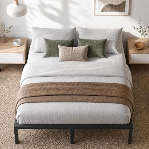 IDEALHOUSE 10 Inch Full Size Bed Frame with Under Bed