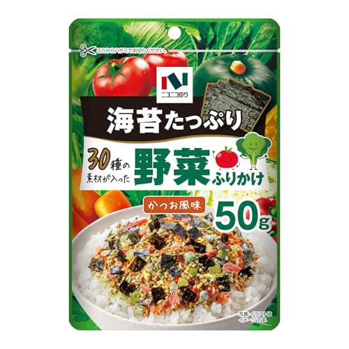 ニコニコのり 30種の素材が入った野菜ふりかけ 50g×10個
