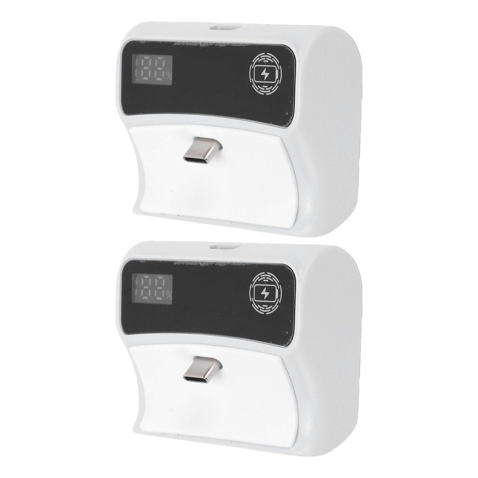 XUMIUZIY Batteria Ricaricabile Compatibile con Controller PS 5 D ualsense/S witch 2 Pro, Prolunga Batteria da 2000 MAh 7400 MWh, Kit di Riproduzione e Ricarica (2PCS)