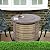 OutVue 32 inch Propane Fire Pit Table,Wicker Gas Fire Pits Table with Lid & Lava Rocks, 50000 BTU Round Propane Firepit for Outside, Fire Table for Dining,Party, Patio,Yard