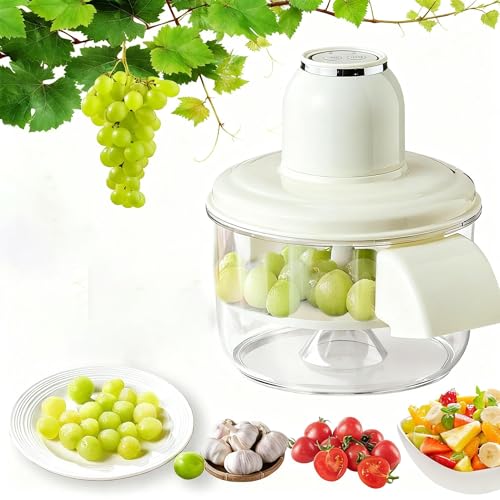 Éplucheur électrique Pour Petits Fruits - Machine Automatique Rechargeable Pour Raisins, Ail, Tomates, Cerises, 50W, Acier Inox