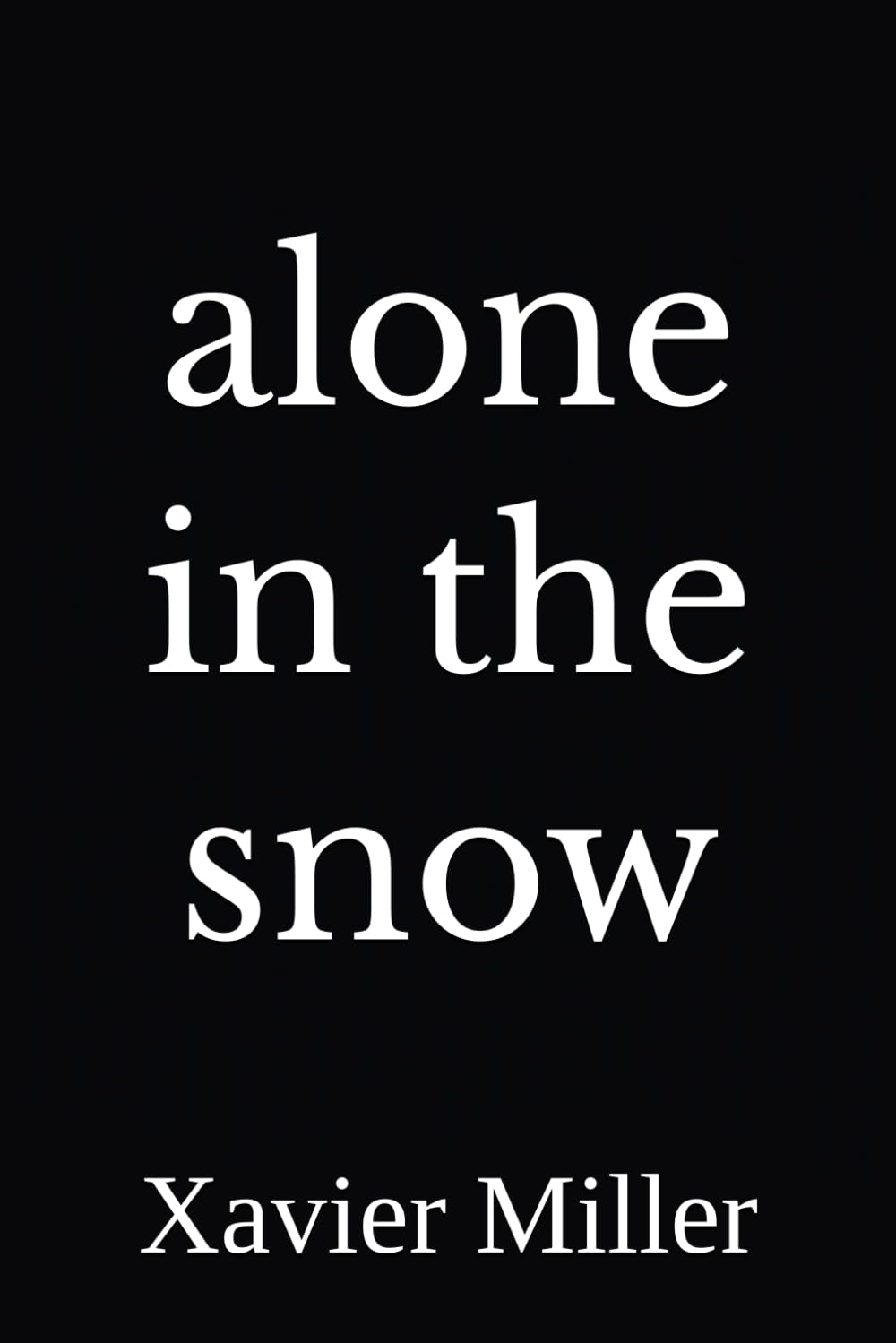 alone in the snow