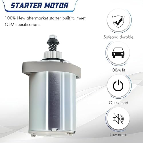 Miniatura 2 de Motor de arranque compatible con cortacésped Kawasaki Cub Cadet FS541V FR600V FR691V FR730V FR730V FR651V FS481V 21163-0749, 21163-0711, 21163-0714,