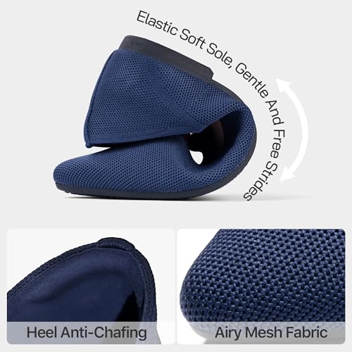 Image of Women Flats Non Slip Work Shoes Slip-On Pointed Toe Ballet Knit Softable Casual Business Flats Comfortable Dressy for Women
