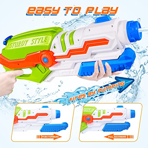 Ludilo Water Gun For Adults, 2100Cc Super Big Squirt Gun Water Soaker Blaster Long Range Water Shooter Squirter High Capacity Water Toys For Kids Teens Adults Swimming Pool Toys For Backyard Outdoor #TOP3