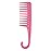 Wapodeai Wide Tooth Comb Shower Comb With Hook, Good for Curly Hair Wet Dry, Premium Tangle Free Combs Pink.