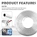 16Ft 5/16 Fuel Line Aluminum Tube,Cuttable & Bendable 650 PSI Metal Fuel Line Gas Lines Replacement,Universal Aluminum Tubing Car Accessories for Fuels/Transmission System (5/16in)