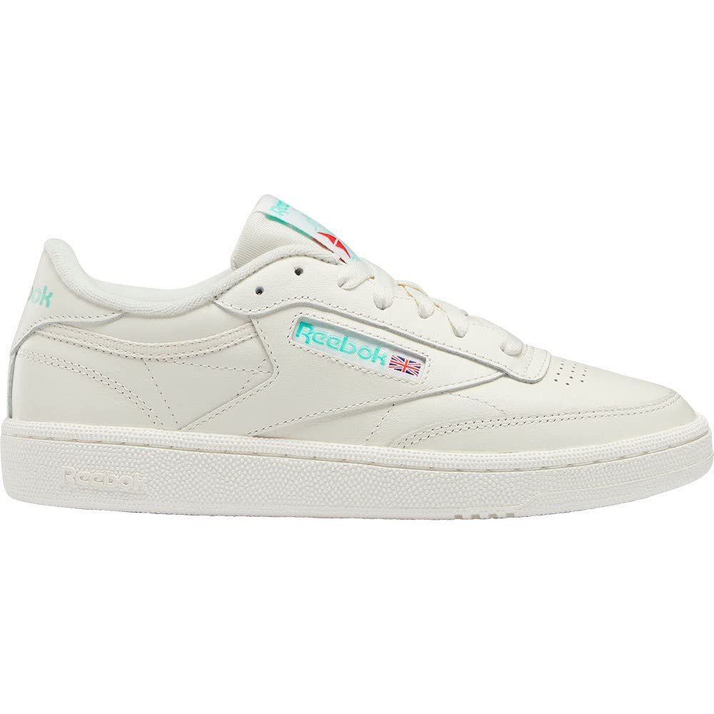 Reebok Women Club C 85 Sneaker, Chalk/Chalk/Light Sage, 2.5