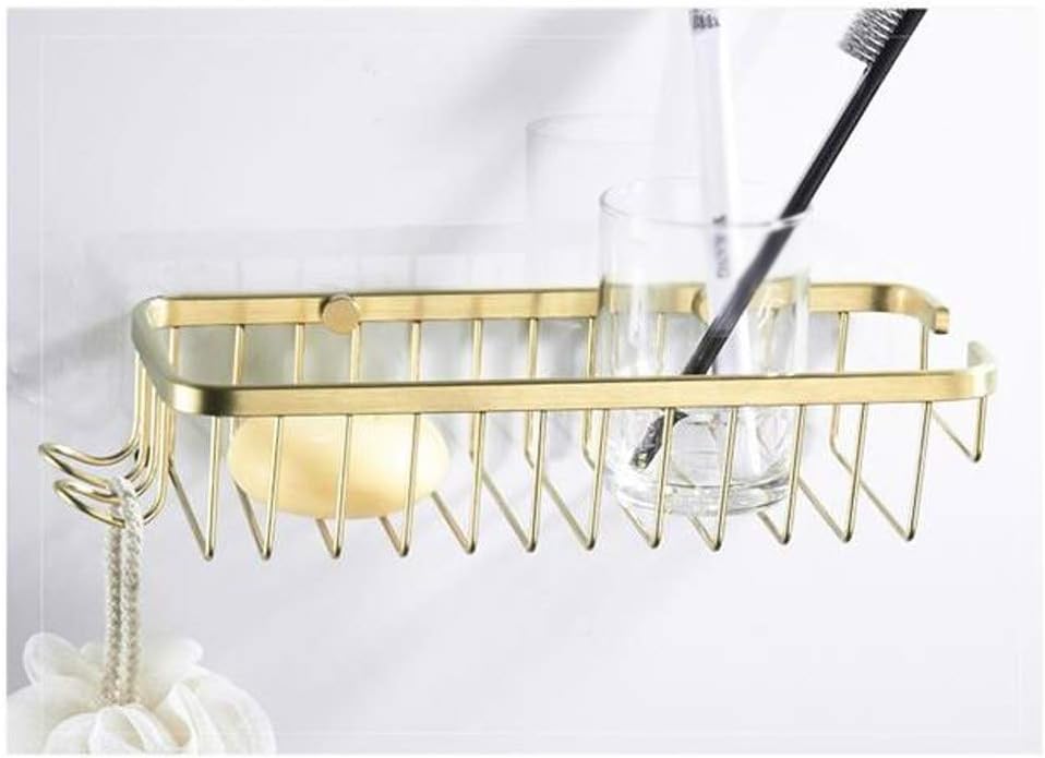 Stainless Steel Kitchen Bathroom Toilet Rack Wall Mounted Shower Room Storage Box Shampoo