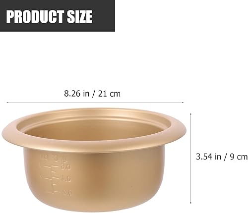 Miniatura 5 de BESTonZON Repuesto de olla interior para arrocera, olla interior de olla arrocera de 1.5 L, recipientes antiadherentes para utensilios de cocina,