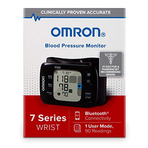 Omron 7 Series Wireless Wrist Blood Pressure Monitor, Black #TOP2
