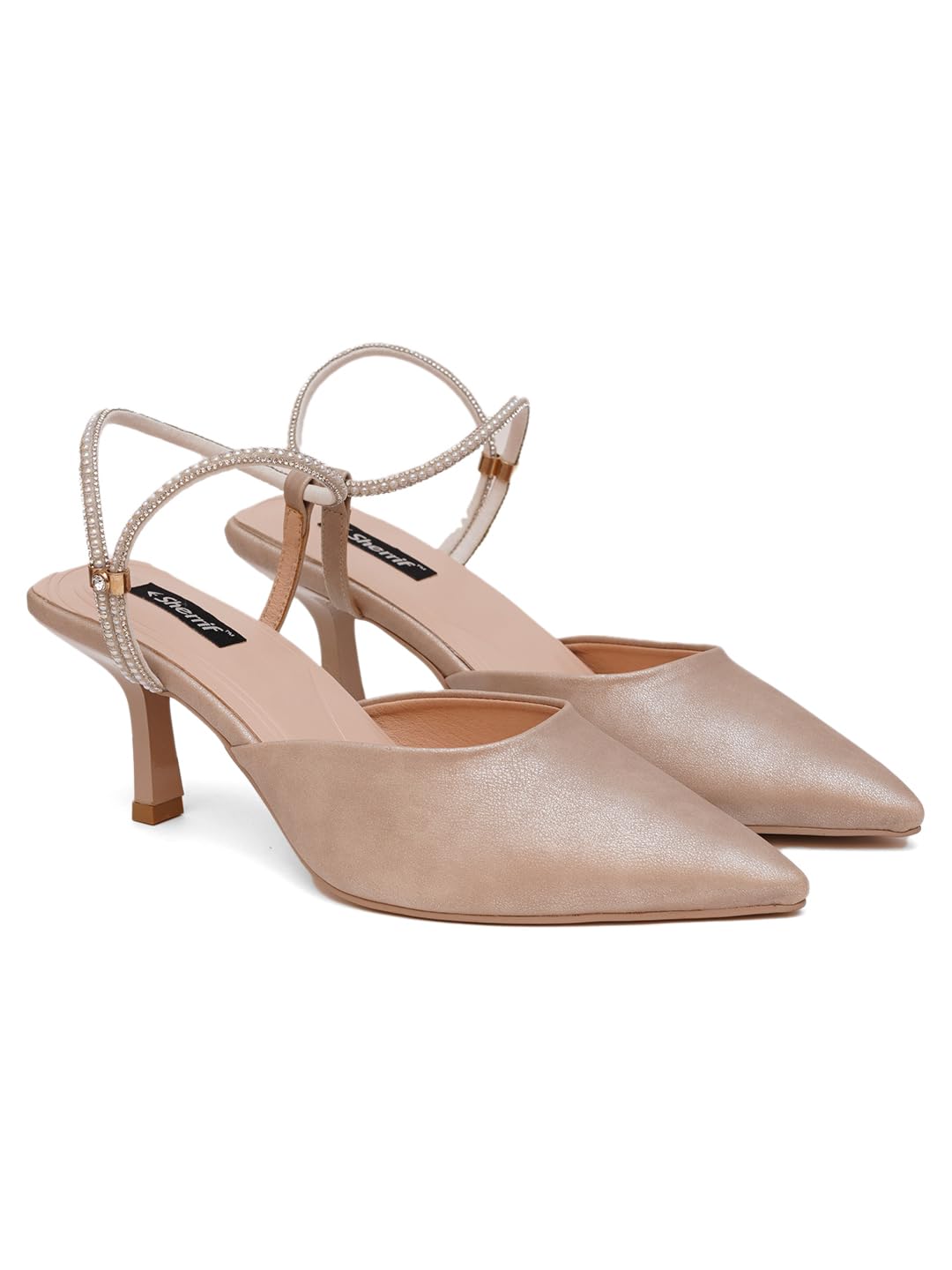 SHERRIF Womens Beige Color Stiletto Heel Pumps (SF-4482-N-Beige-40) (B0D2DMKY3N) Amazon Price History, Amazon Price Tracker
