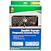 Duck Brand Hands-Free Magnetic Double Garage Door Screen, Black, 84 x 192 Inches