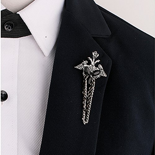 Generic Lucite Tassel Broche Asa Alfinete de Acessórios Masculinos