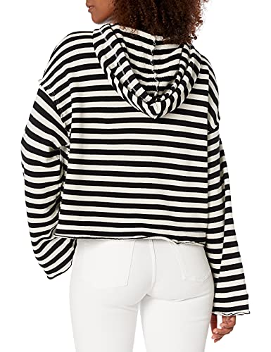 Splendid Women's Cropped Hoodie Pullover Sweater Sweatshirt, Off White, Xs #TOP1