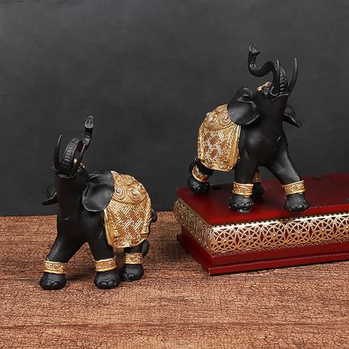 Set de Estatuas de Elefante de Resina para Decoración miniatura 2